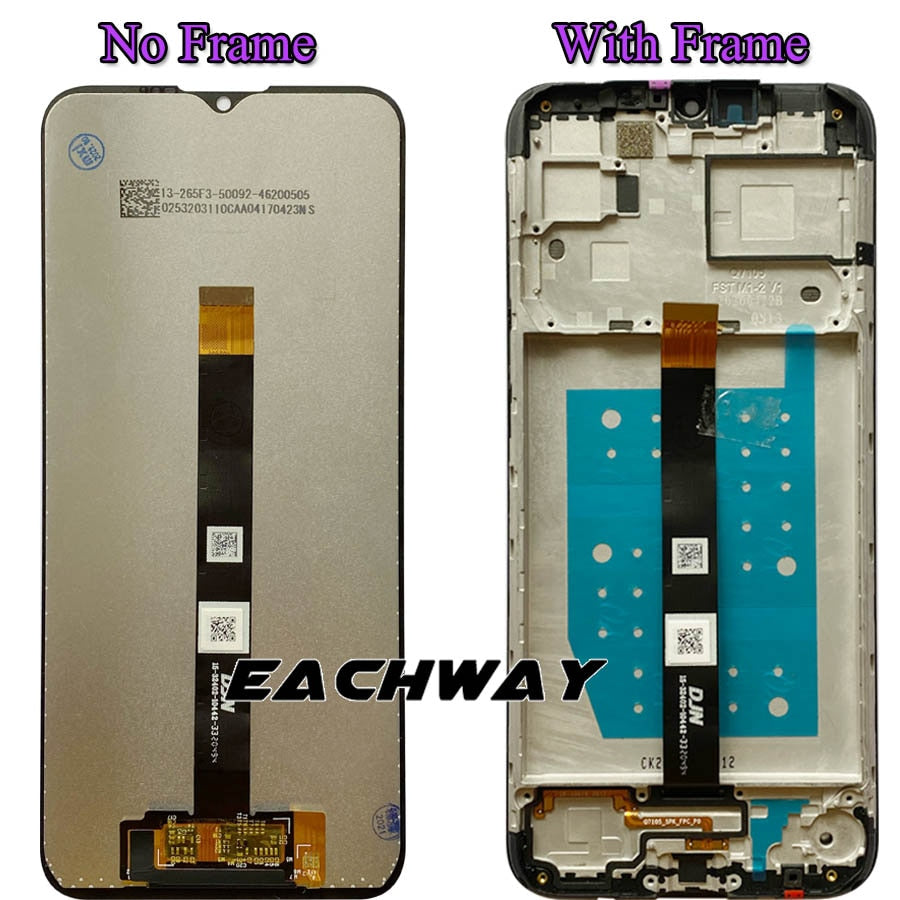 Tested 6.5"For Motorola One Fusion LCD xt2073-2 Display Touch Screen Digitizer Assembly with Frame For MOTO One Fusion Display