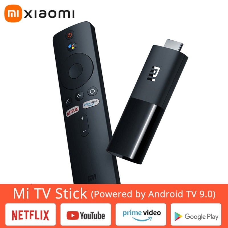 Xiaomi Mi TV Stick Android TV 9.0 Quad Core 1080P HD Dolby DTS Audio Decoding Wifi Google Assistant Netflix Smart TV Box 1GB 8GB