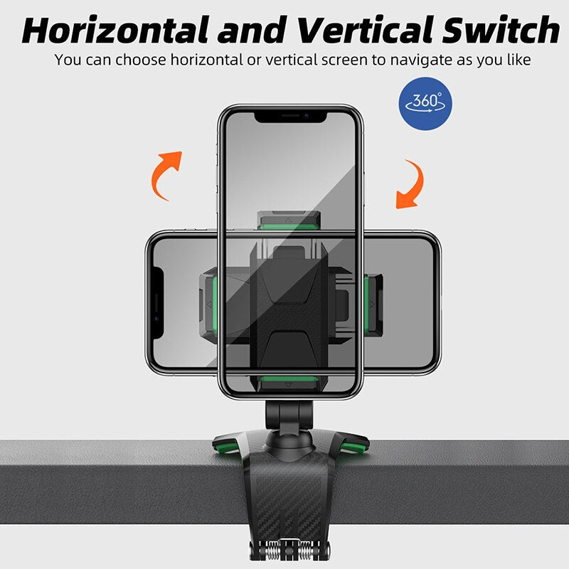 Car Cell Phone Support 1260 Degree Rotatable Dashboard Phone Number In The Car Phone Holder For 7 Inch Xiaomi Mobile Phone Stand