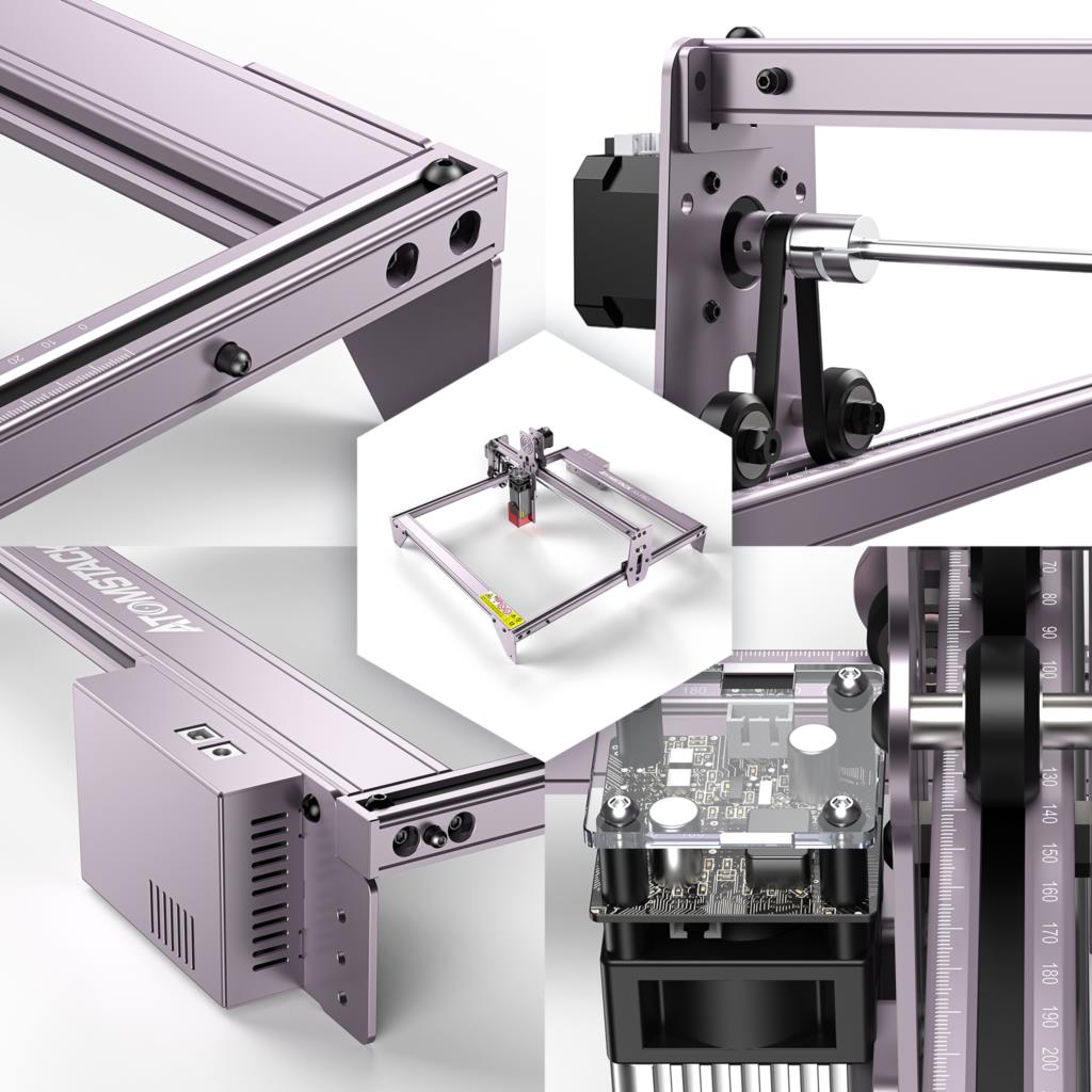 ATOMSTACK A5 Pro Ultra-fine Laser Engraving Machine Engraver 410*400mm Area 40W Desktop Craving Printer CNC Cutting Cutter