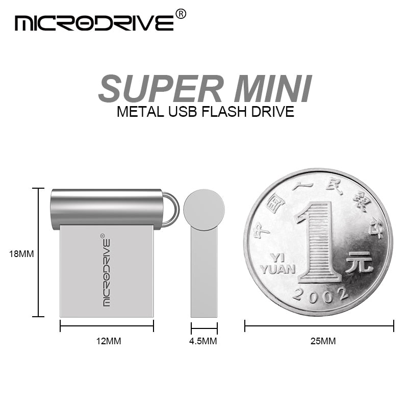 Mini USB Flash Drive Pen Drive USB 2.0 Pendrive 64GB 32GB 16GB Flash Memory Stick with Key Ring 128GB U Disk Creative gifts