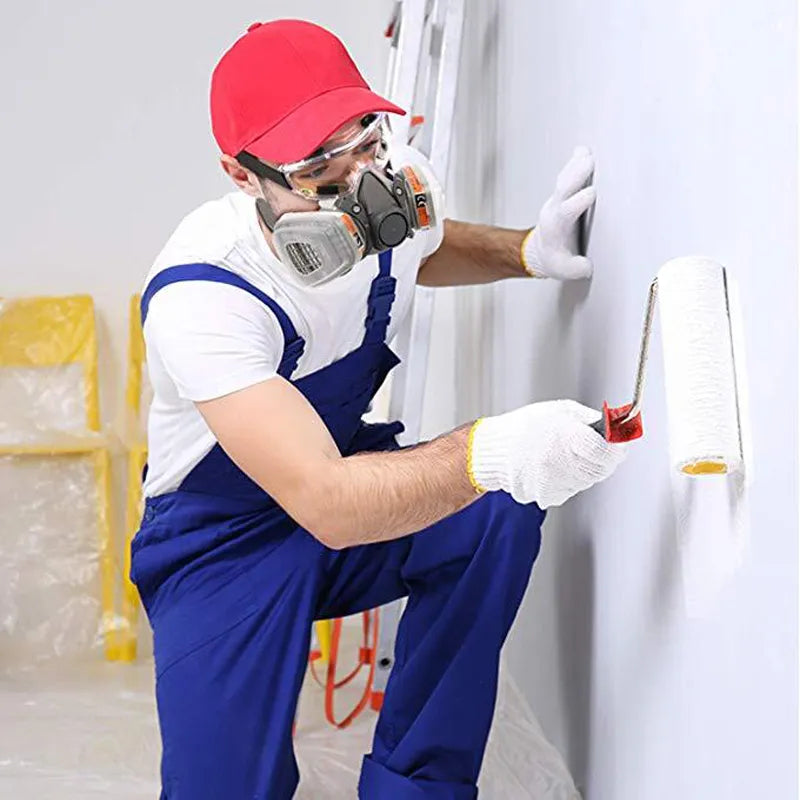 2pc 6001 Full Facemask Respirator Painting Spraying Face Gas Mask 5N11 501 For 6001 PM019