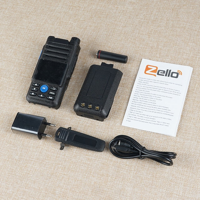 Zello Walkie Talkie 4g Radio With Sim Card Blue tooth Long Range Two Way Radio Walkie Talkie Profesional Powerful KSUN ZL10