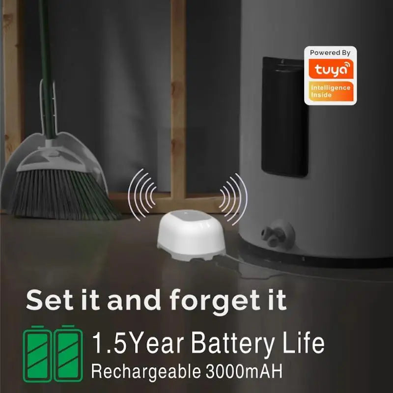 Wifi Water Leakage Alarm Sensor Flood Detector WIFI Overflow Flood Alert Leakage Alarm Tuya Home Security Alarm Detector