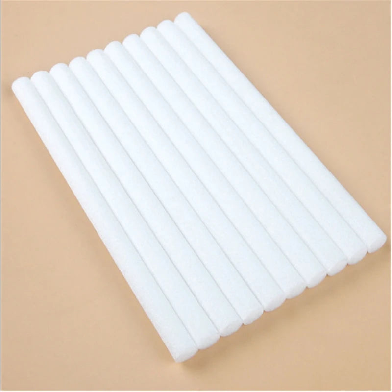 50 Pcs 7mm/8mm Humidifier Filter Cotton Swab Core USB Air Ultrasonic Humidifier Aroma Diffuser Replacement Cotton Sponge Stick