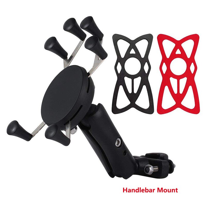 Adjustable Lazy Cell Phone Holder Motorcycle Rear View Mirror Handlebar Mount Stand Support For Smart Mobile Phone Moto Holder