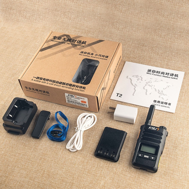 KSUT X-30XKB Mini Walkie Talkie Professional Fm Transceiver Uhf Two Way Portable Clock Radio Station Talkie-Walkie Wireless