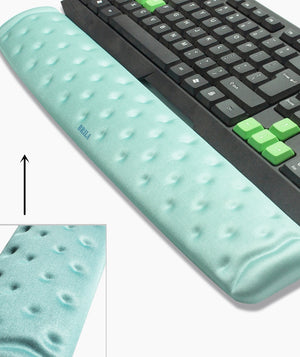 BRILA Ergonomic Memory Foam Mouse & Keyboard Wrist Rest Support Cushion Pad for Office Work and PC Gaming, Fatigue Pain Relief