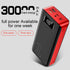 30000mAh Power Bank Type C Micro USB Powerbank For iPhone LED Digital Display Portable External Battery Charger