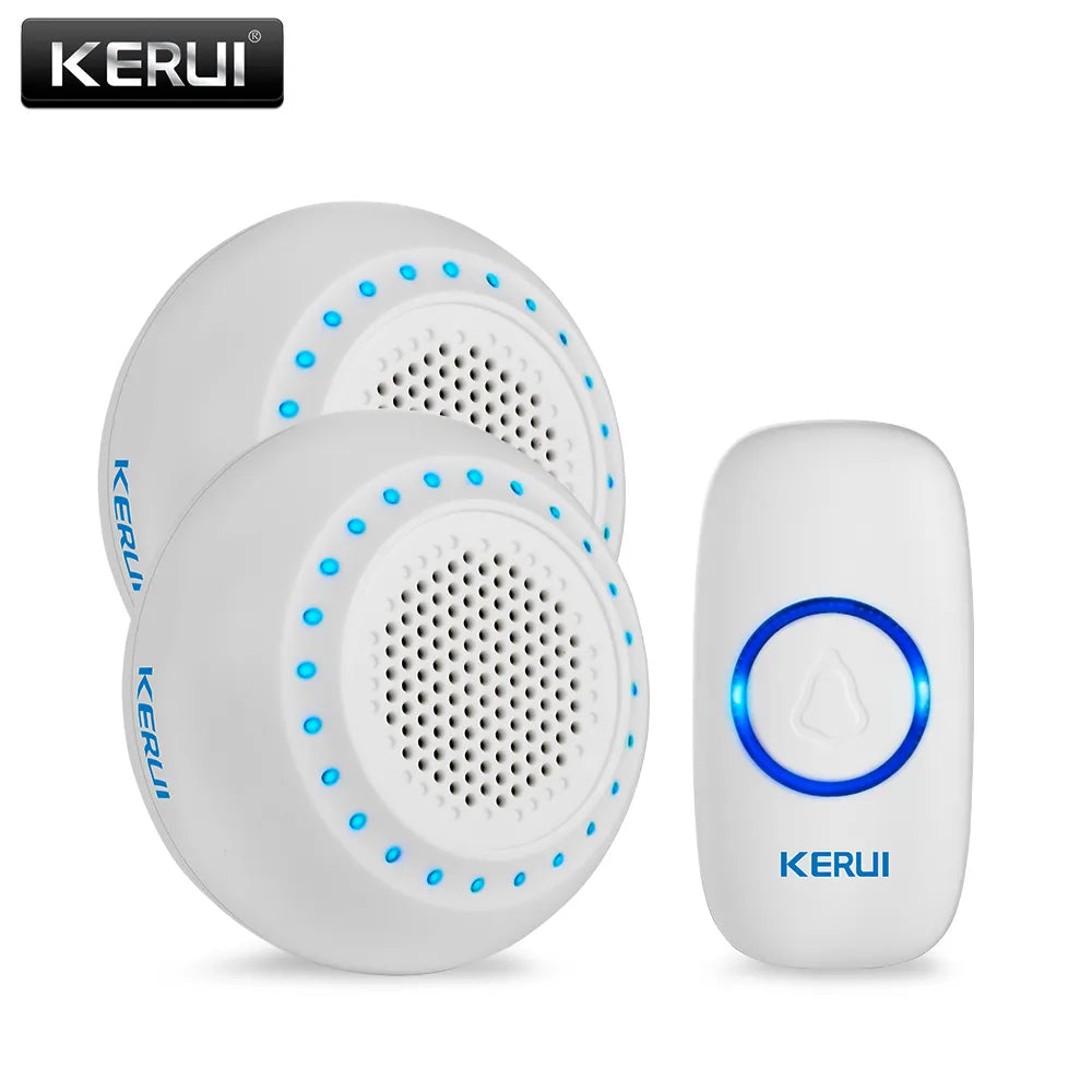 KERUI M523 Safety Protection Wireless Doorbell Waterproof Button Colorful Atmosphere Lights Memory Function Smart Doorbell