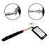 Extendable Inspection Mirror ， LED Lamp Endoscope，360° Rotation， Retractable Lighted Tool for Mechanic, Home Inspector,
