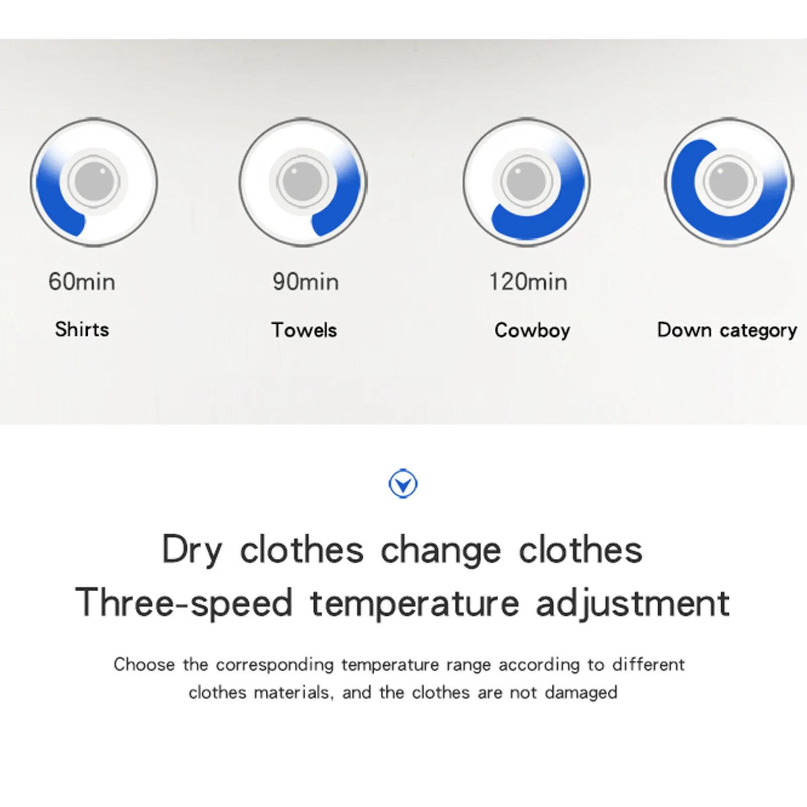 Portable Clothes Dryer Remote Comtrol Electric Laundry Air Warmer Baby Cloth Drying Machine Clothing Shoes Heater Dehydrator