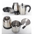 6cups/300ml Electric Coffee Geyser Maker 304 Stainless Steel Moka Pot Mocha coffe Machine Espresso Maker