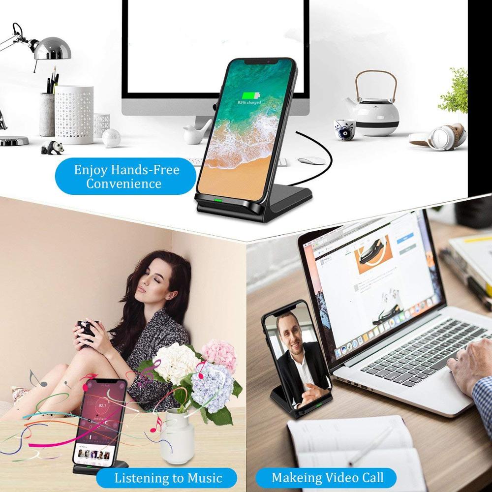 FDGAO 30W Wireless Charger For iPhone 14 13 12 Pro Max 11 XS XR X 8 Samsung S22 S21 S20 Type USB C Induction Fast Charging Stand