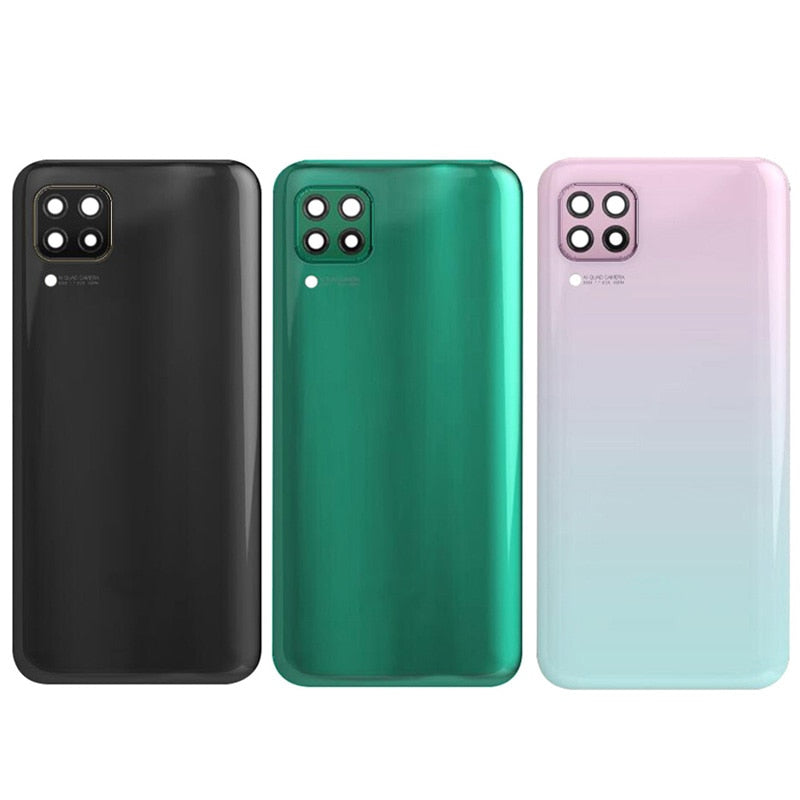 Battery Case Cover Rear Door Housing Back Case For Huawei P40 Lite Battery Cover Camera Frame Lens with Logo