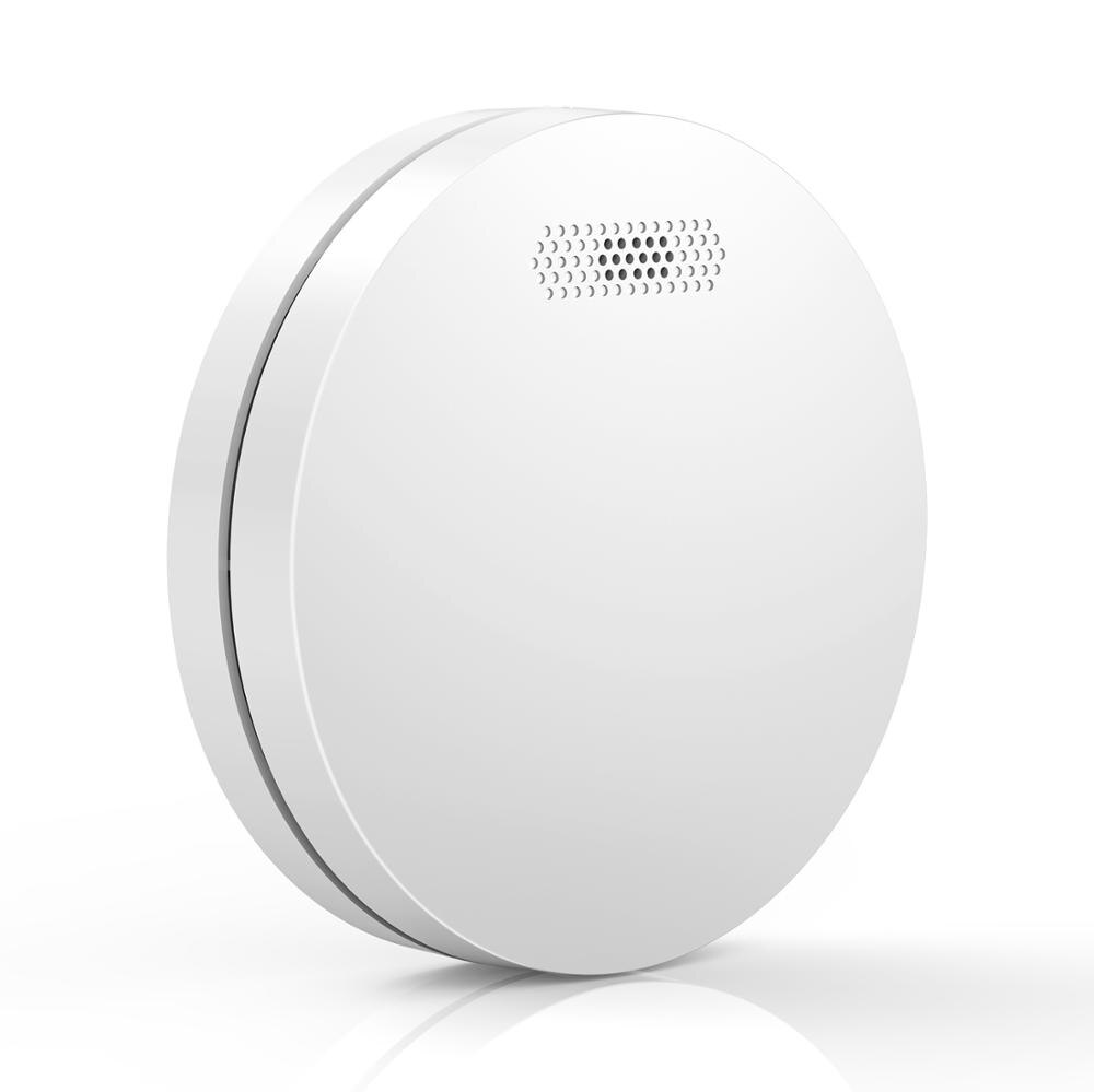 Smart wifi smoke detector Tuya smart life APP control   security fire alarm ultra-thin design, through CE certifica  smoke