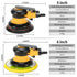 5/6 Inch Pneumatic Air Orbital Sander Polisher Tool Polishing Random Orbital Machine Grinder for Car Paint Care Rust Removal