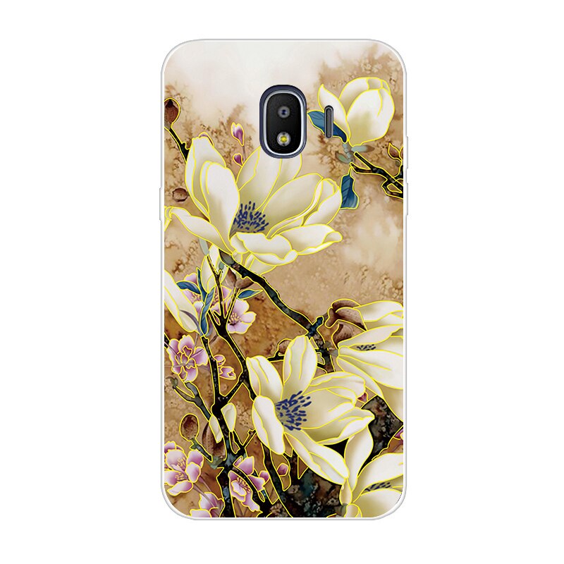 Case For Samsung J2 Core Case Silicone Back Cover Phone Case For Samsung Galaxy J2 Core 2018 J 2 SM-J260F J260F J260 flower rose
