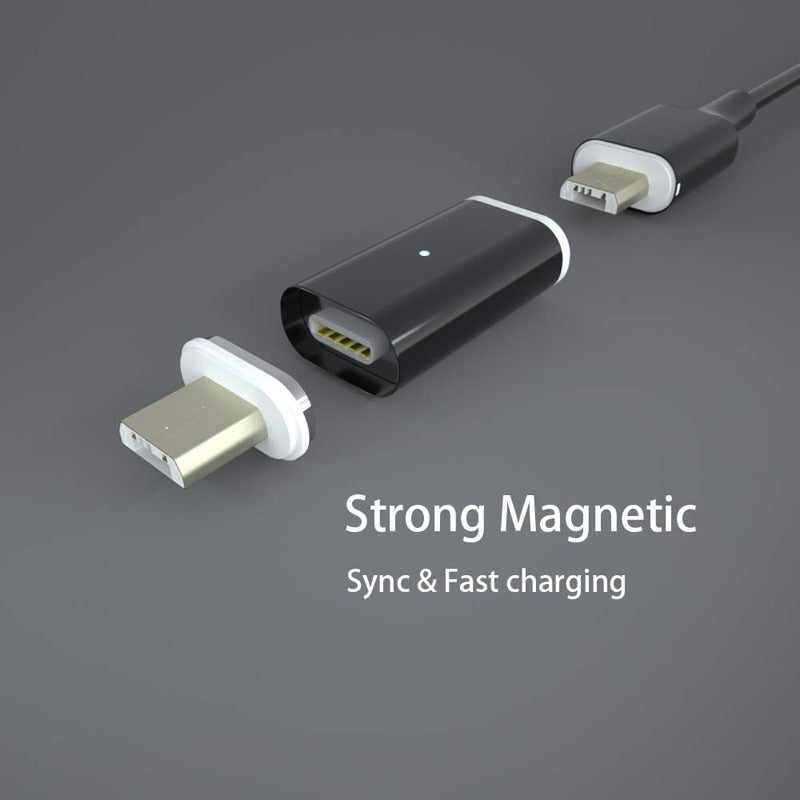 CANDYEIC Mobile Phone Accessories Magnetic Adapter For Android Type C Micro USB 3.0 3A Fast Charging Magnetic Charger Adapter