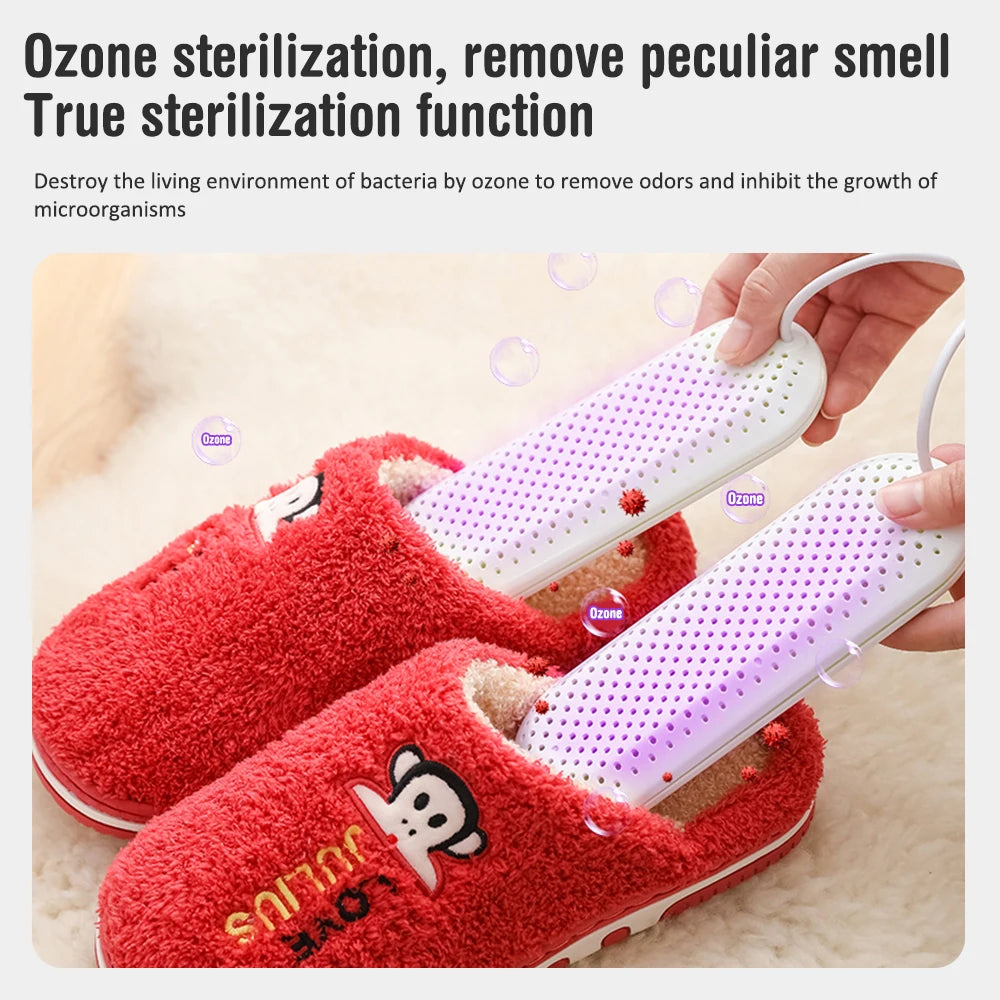 Electric Shoe Dryer Heater with UV Sterilization Light Timer Warmer Slippers Ski Boots Dryer Deodorant for Shoes Clothes Drying