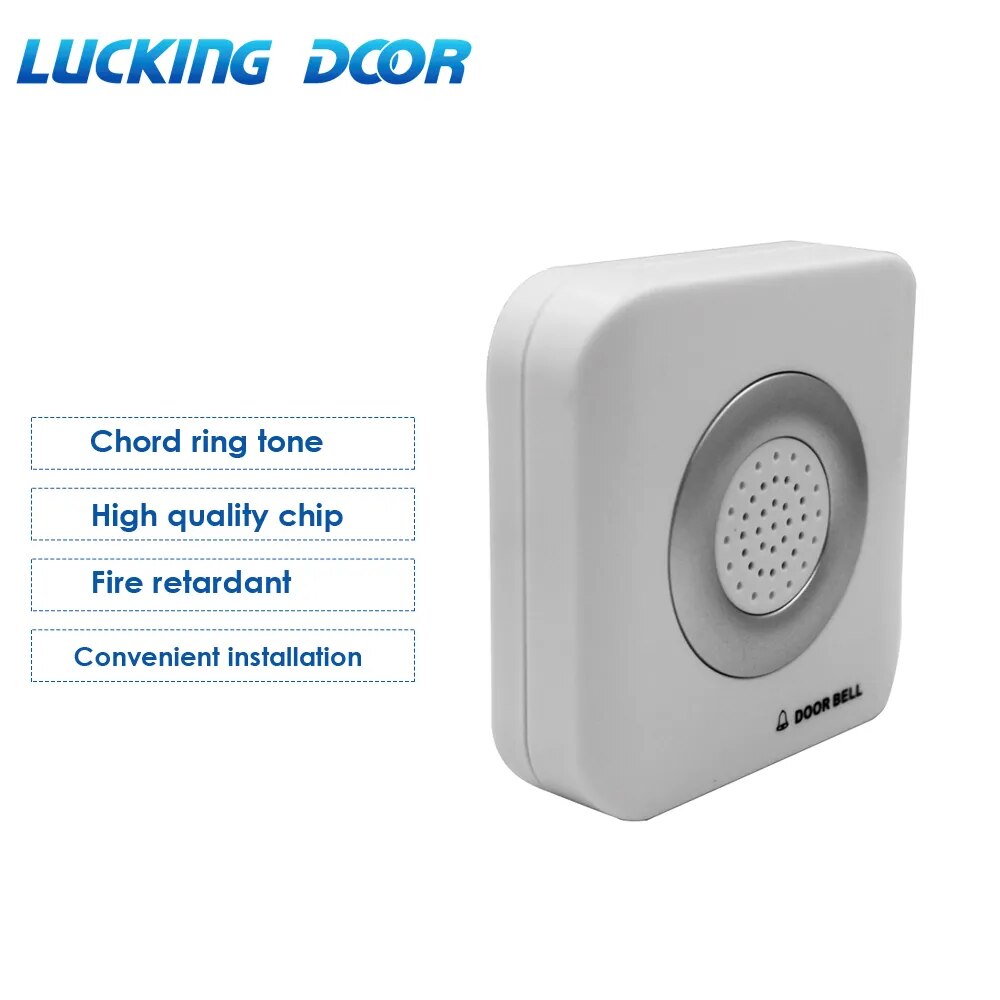 12V Wired Doorbell 4 Core Wire Access Control System Home Hotel External Door Bell Wired 12VDC Bell for Access Controller Keypad