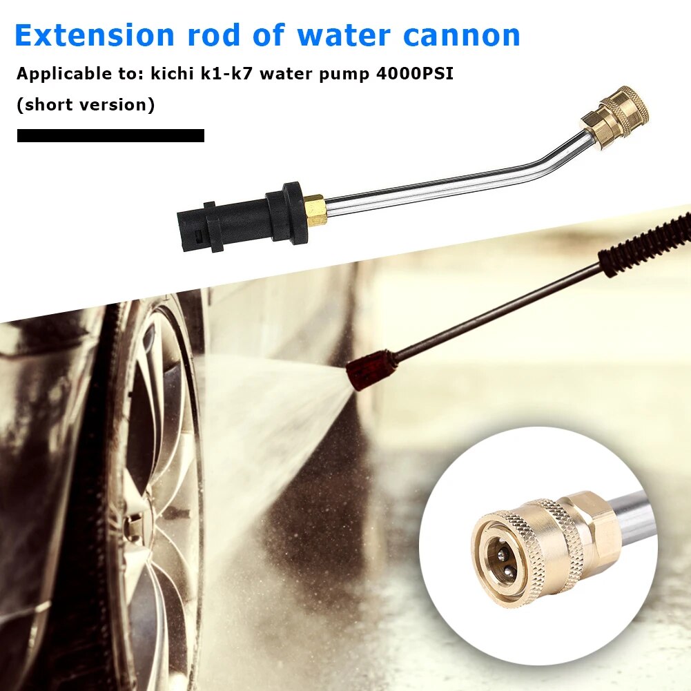2021 Pressure Washer Gutter Cleaning Wand 1/4 inch Connector Washer Gutter Rod Cleaner Attachment for Karcher K2-K7