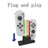 For Nintend Joy-con Controller Dual Charger Joystick Charger Stand Holder LED for Nintendo Switch OLED NS Joycon Accessories