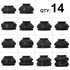 14x Multipack Universal Car Suspension Steering Ball Joint Rubber Dust Boot Cover Track Tie Turn Rods Ends Set Parts Accessories