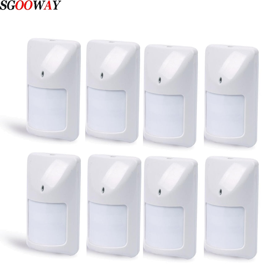 Sgooway 1-8 pieces Wired PIR sensor infared detector wired motion sensor alarm system