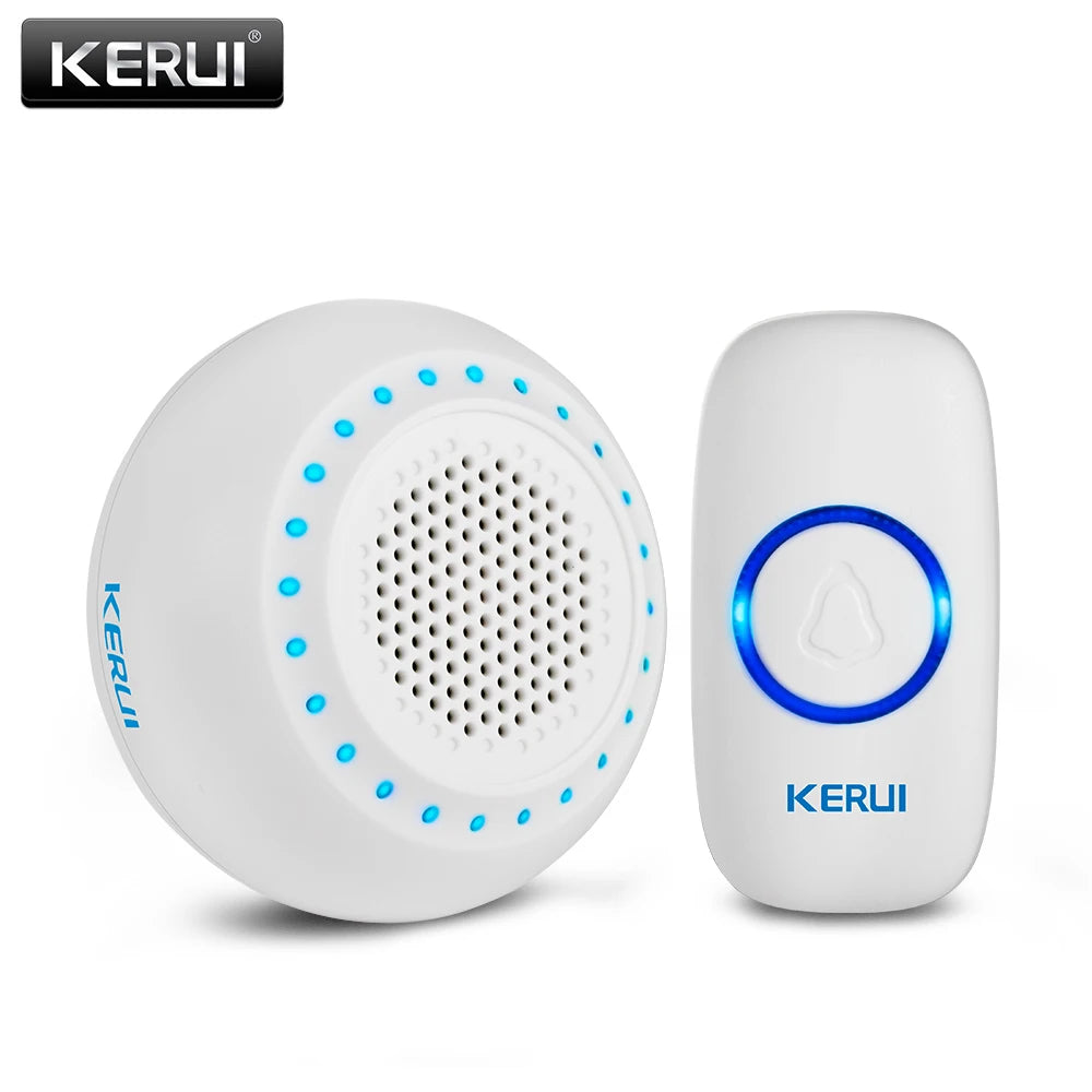 KERUI M523 Safety Protection Wireless Doorbell Waterproof Button Colorful Atmosphere Lights Memory Function Smart Doorbell