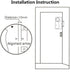 Onvian Door Opening Sensor Wireless Time Delay Door Alarm Door Sensor Door And Window Security Alarm Home Security Fast Delivery