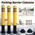 Warning Column Road Pile with Lock Car No Parking Barrier Pole Block Bollard Post Anti-Collision Roadblock Anti Parking Blocker