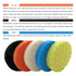 5 Colors 3 Inch 4 Inch 5 Inch Sponge Buffing Polishing Pad Kit for Car Polisher Detail Polishing Waxing