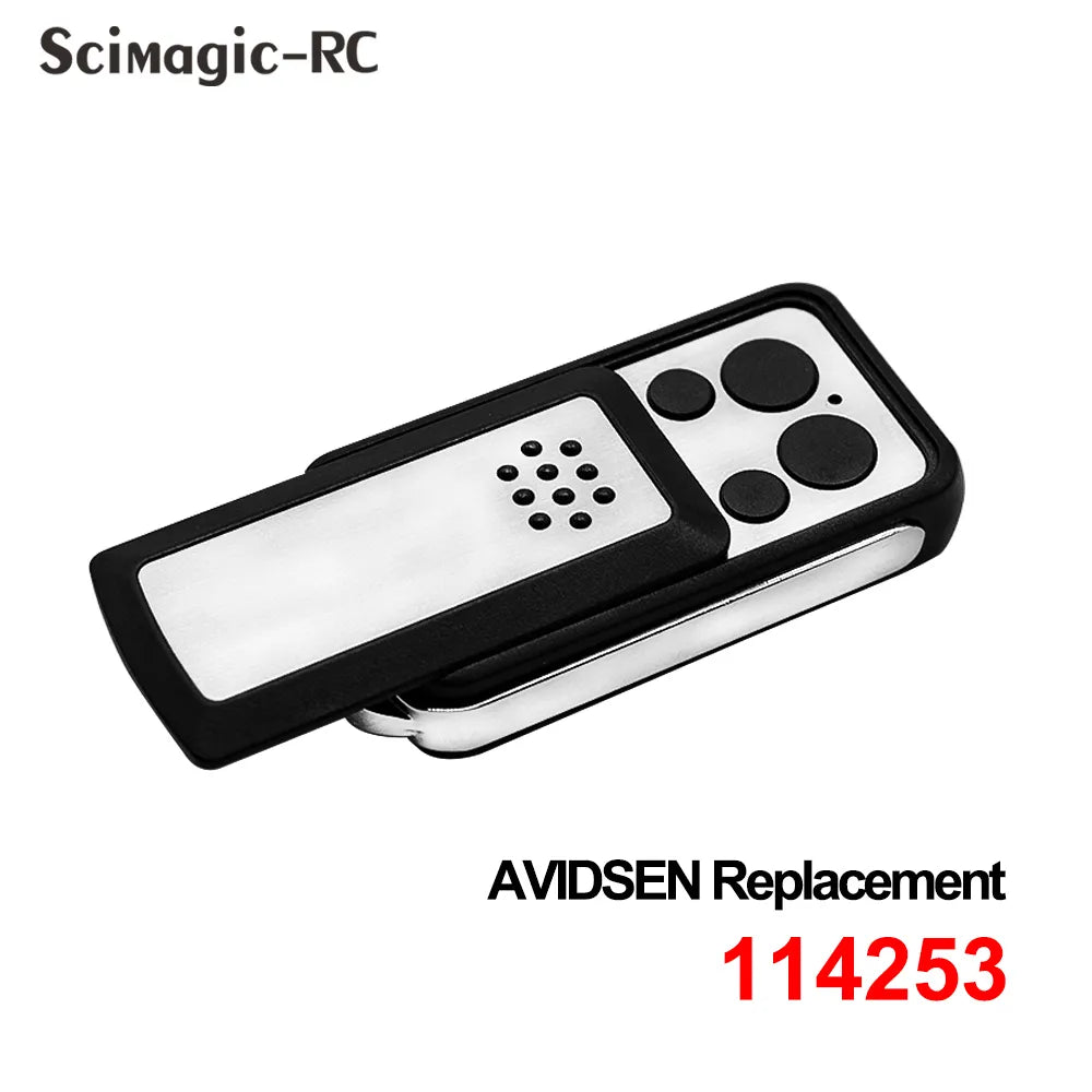 4PCS Garage Door Remote Control Avidsen 114253 Gate Transmitter 433.92MHz Rolling Code Keychain Opener