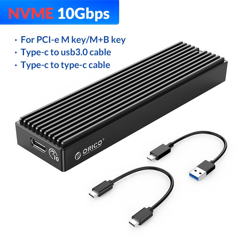 ORICO M2 SSD Case NVMe USB Type C Gen2 10Gbps PCIe SSD Case M2 SATA NGFF 5Gbps M.2 NVME Enclosure Disk Box M.2 SSD Case