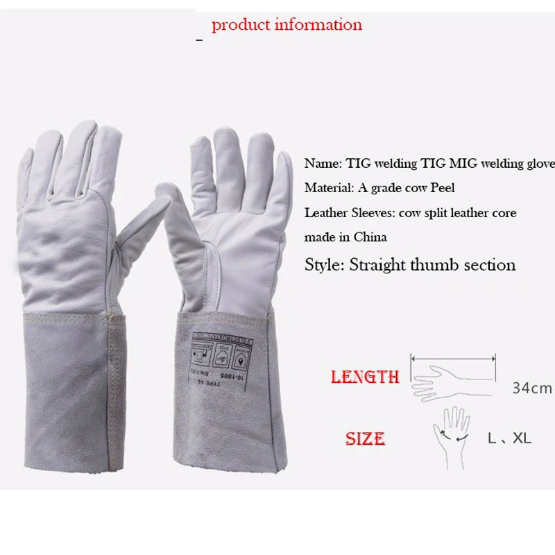 New 2020 10-1005 Protection Welding Llove Hand Long Sleeves Mig Tig Welder Welding Welding Cowhide Work Gloves China Low Prices