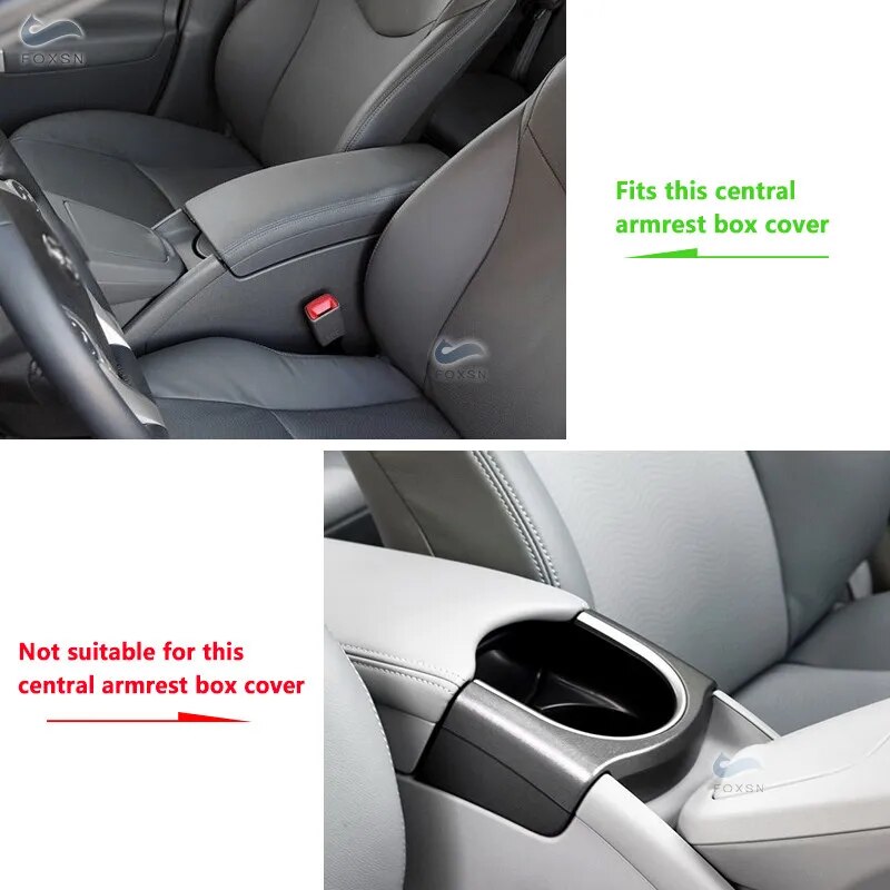 Car Accessories Microfiber Leather Center Control Armrest Box Cover For Toyota Prius 30 2009 2010 2011 2012 2013 2014 2015