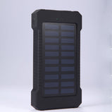 20000mAh Top Solar Power Bank Waterproof Emergency Charger External Battery Powerbank For Xiaomi MI iPhone Samsung LED SOS Light