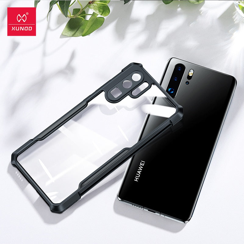 Xundd Shockproof Case For Huawei P30 Pro, Protective Bumper Transparent Phone Cover For Huawei P30 P40 P50 Pro Pro+ Case Чехол