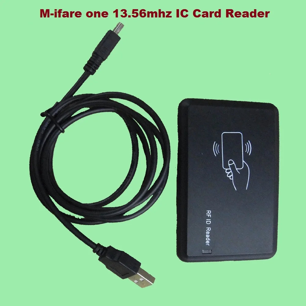 Brand New USB 13.56Mhz IC Card Reader Security Protection Access Control Tag Read MachineHigh Quality No Need Drive Software
