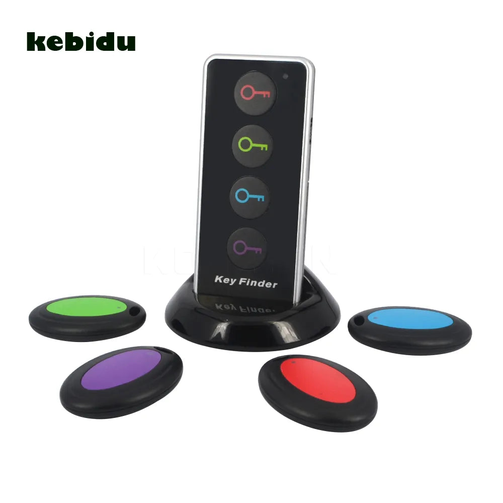 Kebidu 433.92MHz Design Advanced Wireless Key Finder Remote Key Locator Anti-Lost Alarm with Torch Function