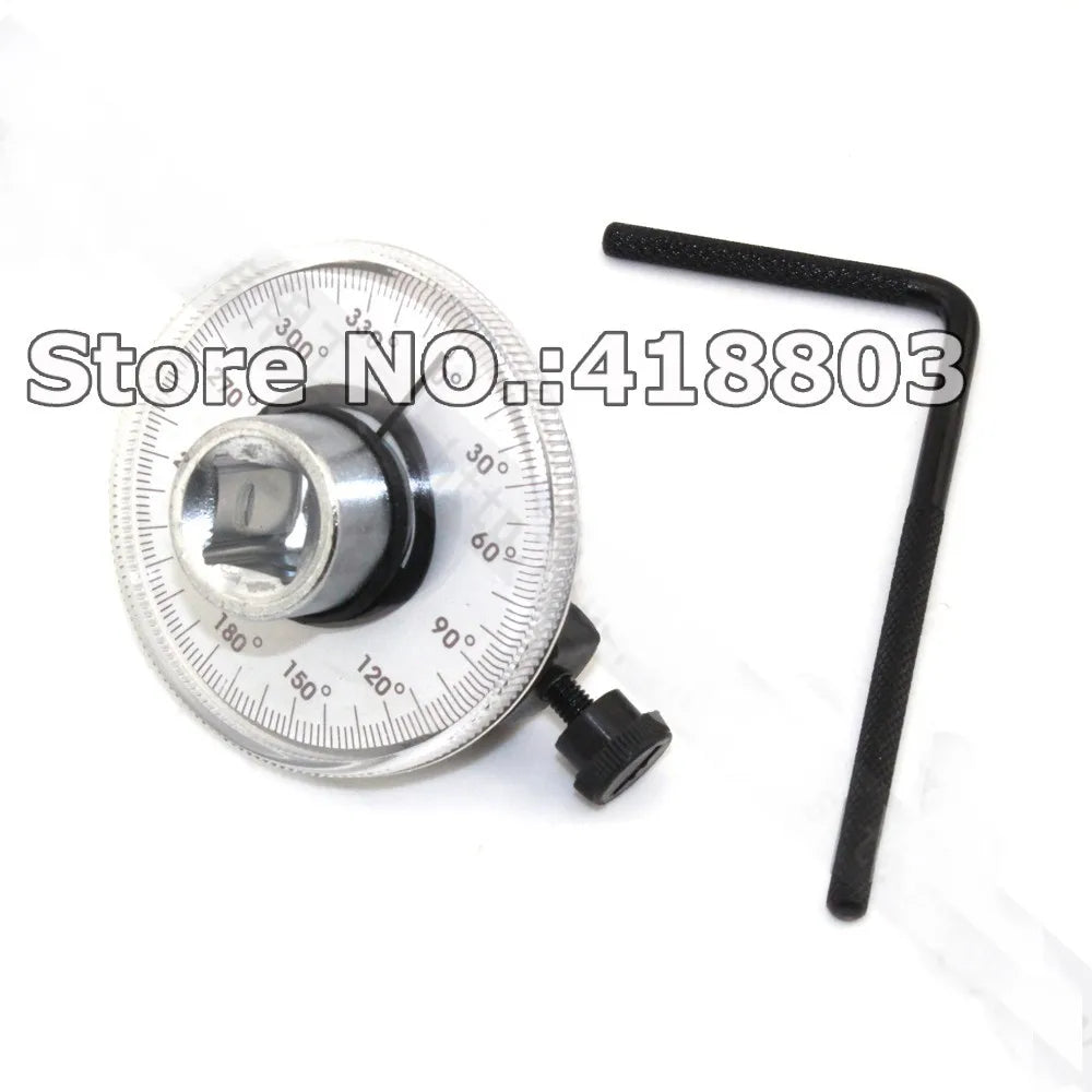 Adjustable 1/2 Inch Drive Torque Angle Gauge Car Auto Repair Hand Garage Tool Rotation Measure Tool for Hand Tools Wrench