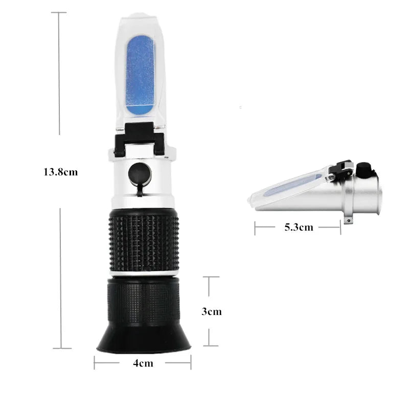 Refractometer 0-90% Brix Handheld with Box ATC sugar Optical Instruments Auto Refractometer Fruit Sauce Meter Sugar Refractomer
