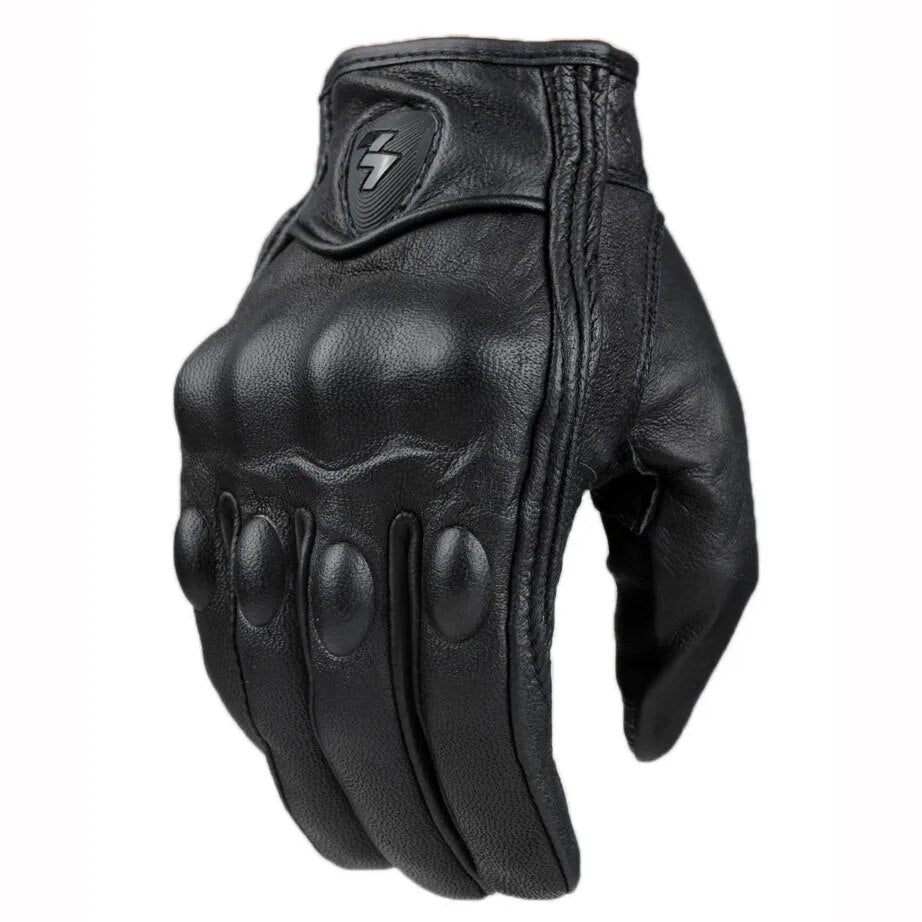 Motorbike Gloves Motocross Cycling Riding Off-road Goat Leather Motorcycle Glove Men Touch Screen Motor Vintage Motocross