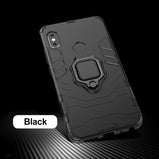 KEYSION Armor For Xiaomi Pocophone F1 Case Shockproof PC+TPU Protective Back Cover For Poco F1 Case Magnetic Holder Ring Bracket