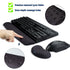 BRILA Ergonomic Memory Foam Mouse & Keyboard Wrist Rest Support Cushion Pad for Office Work and PC Gaming, Fatigue Pain Relief