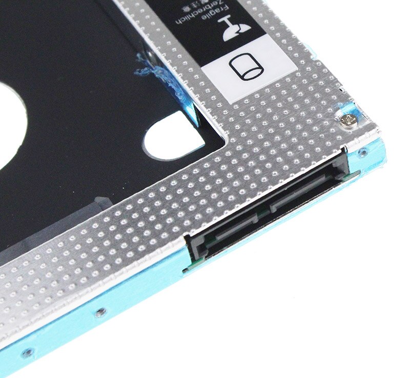 Full Aluminum Universal Laptop 2nd HDD Caddy 9.5mm SATA 3.0 for 2.5" HDD SSD Case Enclosure For Notebook CD/DVD-ROM ODD