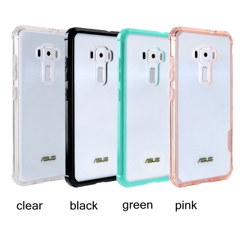 Hybrid Shockproof Cover Air Cushion Frame Case Acrylic Crystal Clear Back Shell Phone Bag For Asus ZenFone 3 ZE520KL 5.2inch