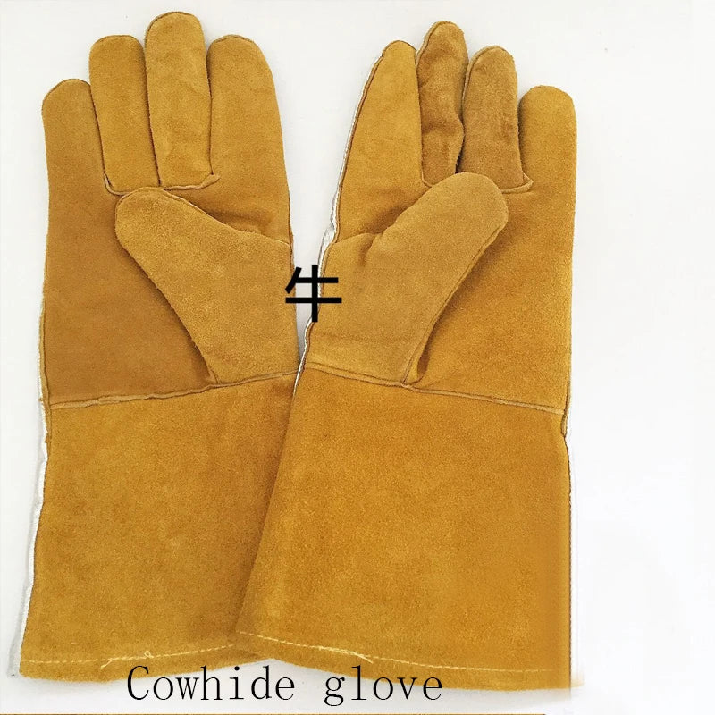 New 2020 Cowhide Aluminum Foil Work Gloves Tig Mig Welding Of Fire Insulation To High Temperature Protection Glove