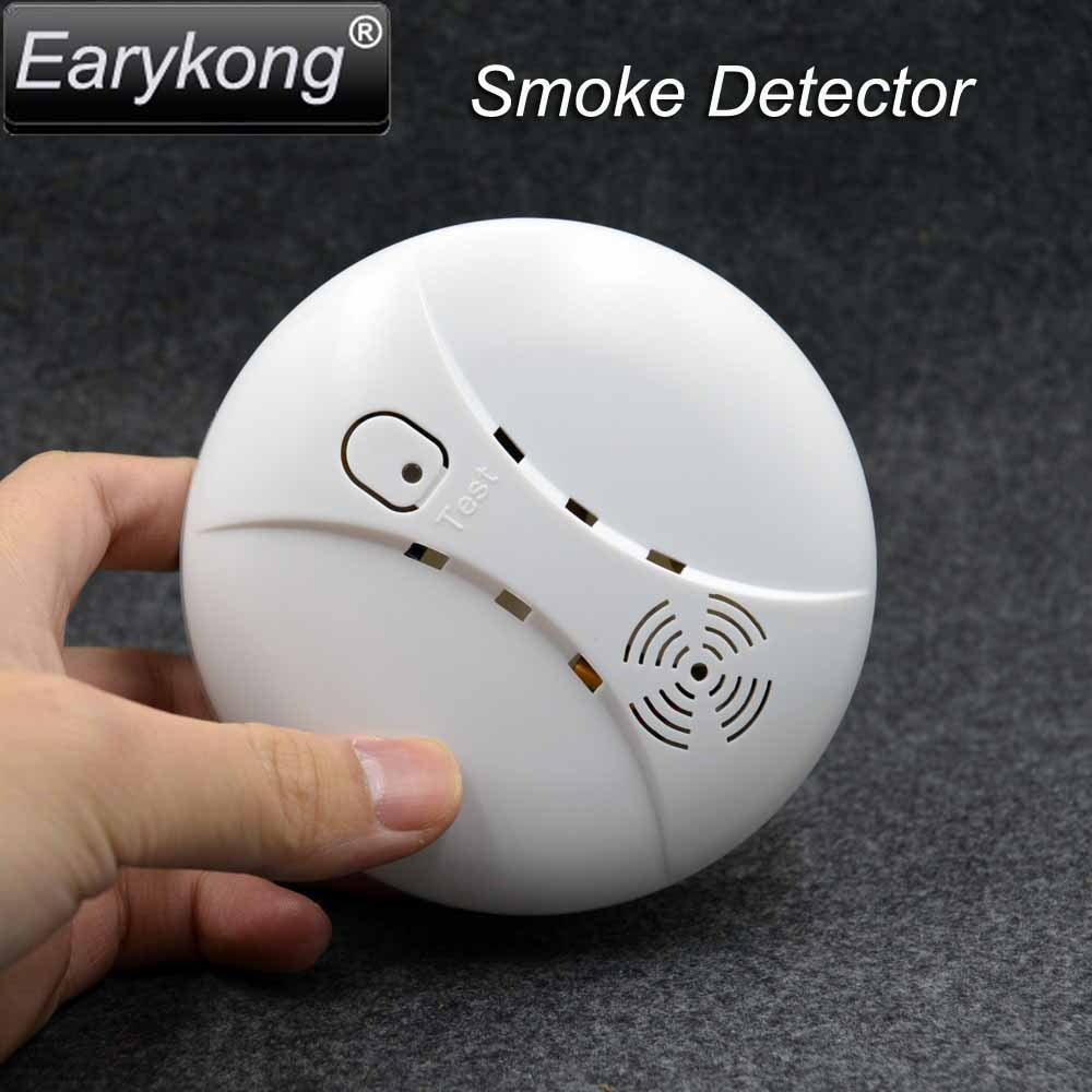 433MHz Wireless Smoke Detector Fire Alarm Sensor for Wifi GSM alarm  for Indoor Home Safety Garden Security SM-01, Hot Selling,